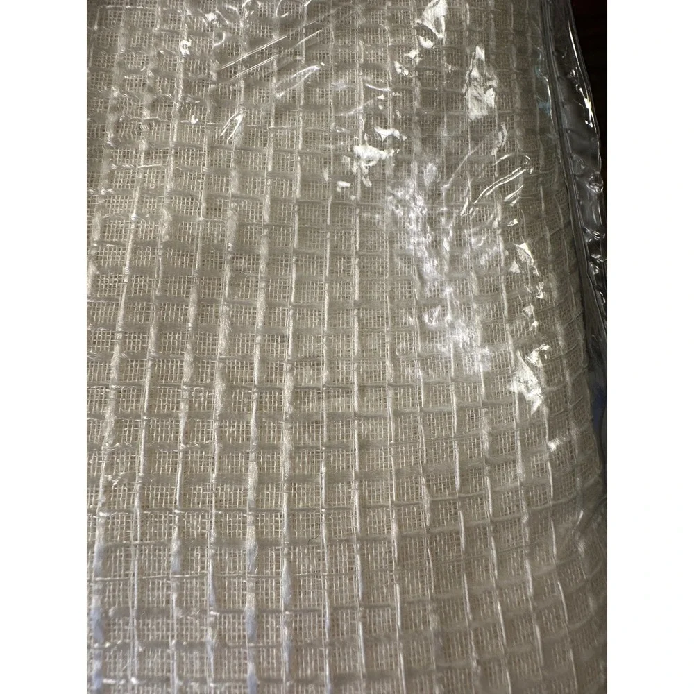United Curtains Belgium Waffle Weave Natural Panels 54x84 Lot of 2 ‎ NWT